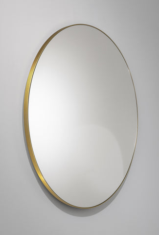 Abode Mayar 600mm Round Mirror - Brushed Brass