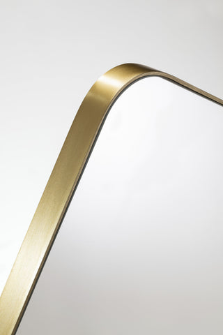 Abode Mayar 450x900mm Tablet Mirror - Brushed Brass