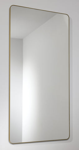Abode Mayar 450x900mm Tablet Mirror - Brushed Brass
