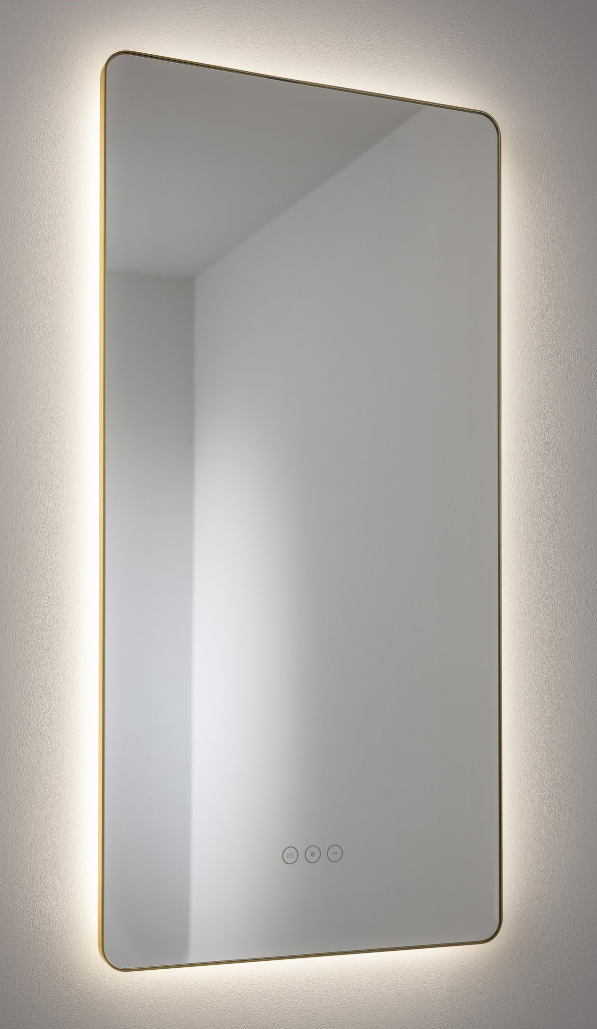 Abode Mayar 450x900mm Tablet LED Mirror - Brushed Brass