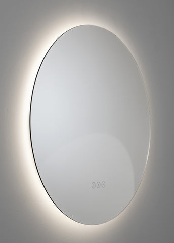 Abode Aruna 600mm Frameless Round LED Mirror