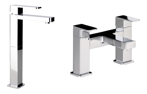 Abode Fervour Pack Offer 3 (Tall Basin Mixer & Bath Filler) - Chrome