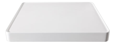 Abode Tableau/Iox Shelf & Tablet Basin Set - Chalk White w/Matt Black Finishes