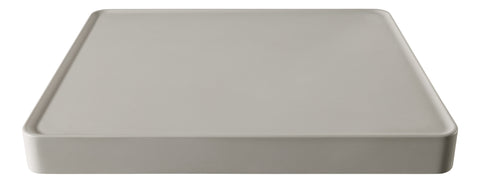 Abode Tableau/Cava Shelf & Round Basin Set - Pebble Grey w/Matt Black Finishes
