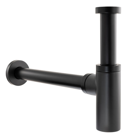 Abode Tableau/Cava Shelf & Round Basin Set - Pebble Grey w/Matt Black Finishes