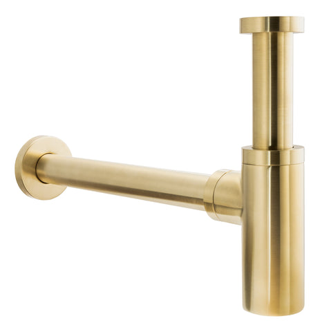 Abode Tableau/Iox Shelf & Tablet Basin Set - Chalk White w/Brushed Brass Finishes