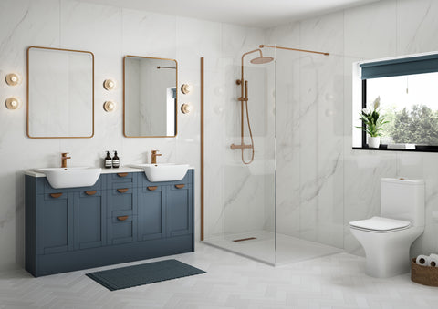 Abakan 300mm Slim Base Unit - Matt Arley Blue (Grey Cab)