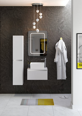 Camel 300mm 2 Door Wall Hung Tall Unit - White Gloss