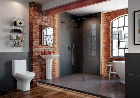 Cedar Rimless Short Projection Close Coupled Open Back WC & Wrapover Soft Close Seat