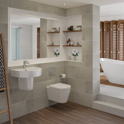 Cliff Rimless Wall Hung WC & Soft Close Seat