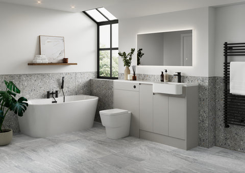 Cauvery Standard Depth End Panel - Matt Dove Grey