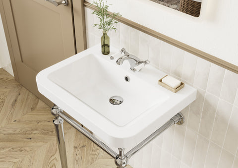 Cecil 810mm 1TH Console Basin - Chrome