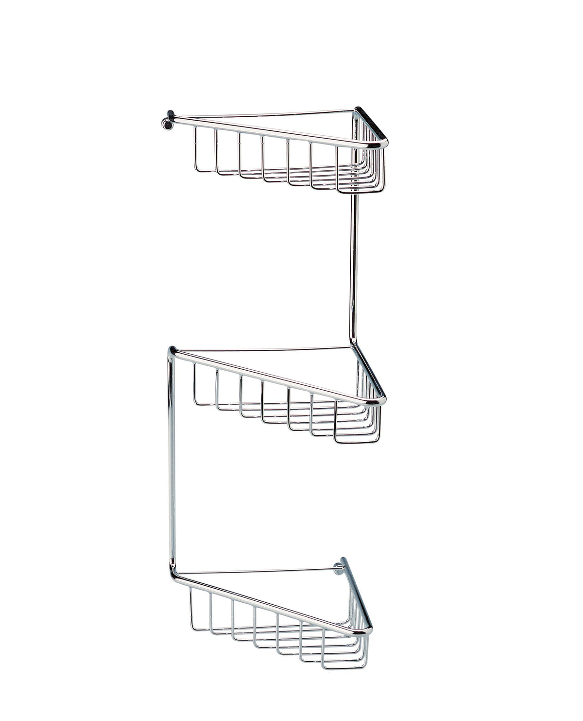 Ellen 3-Tier Corner Shower Caddy - Chrome