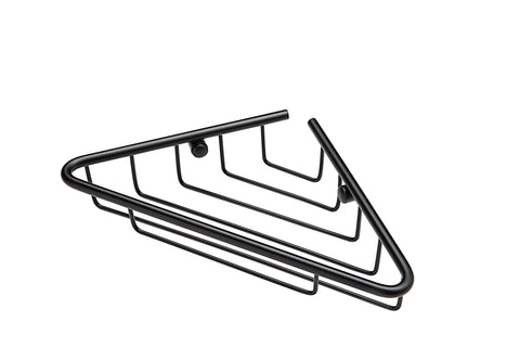 Ellen 1-Tier Corner Shower Caddy - Black