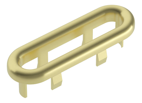 Oval Overflow Ring - Brushed Brass