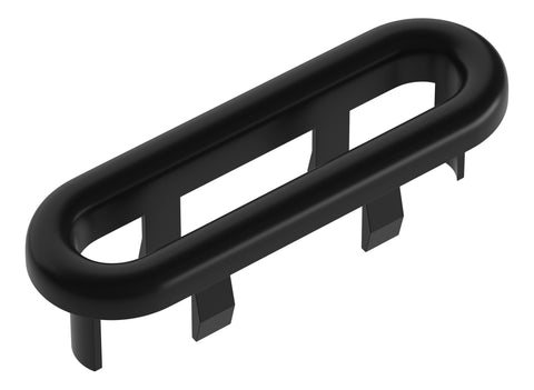 Oval Overflow Ring - Matt Black