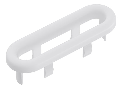 Oval Overflow Ring - White