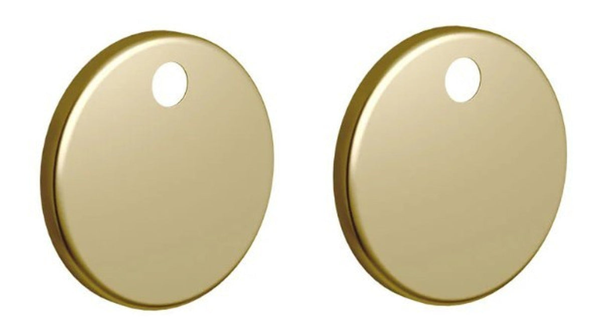 Toilet Seat Cover Caps - Brushed Brass