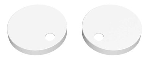 Toilet Seat Cover Caps - White