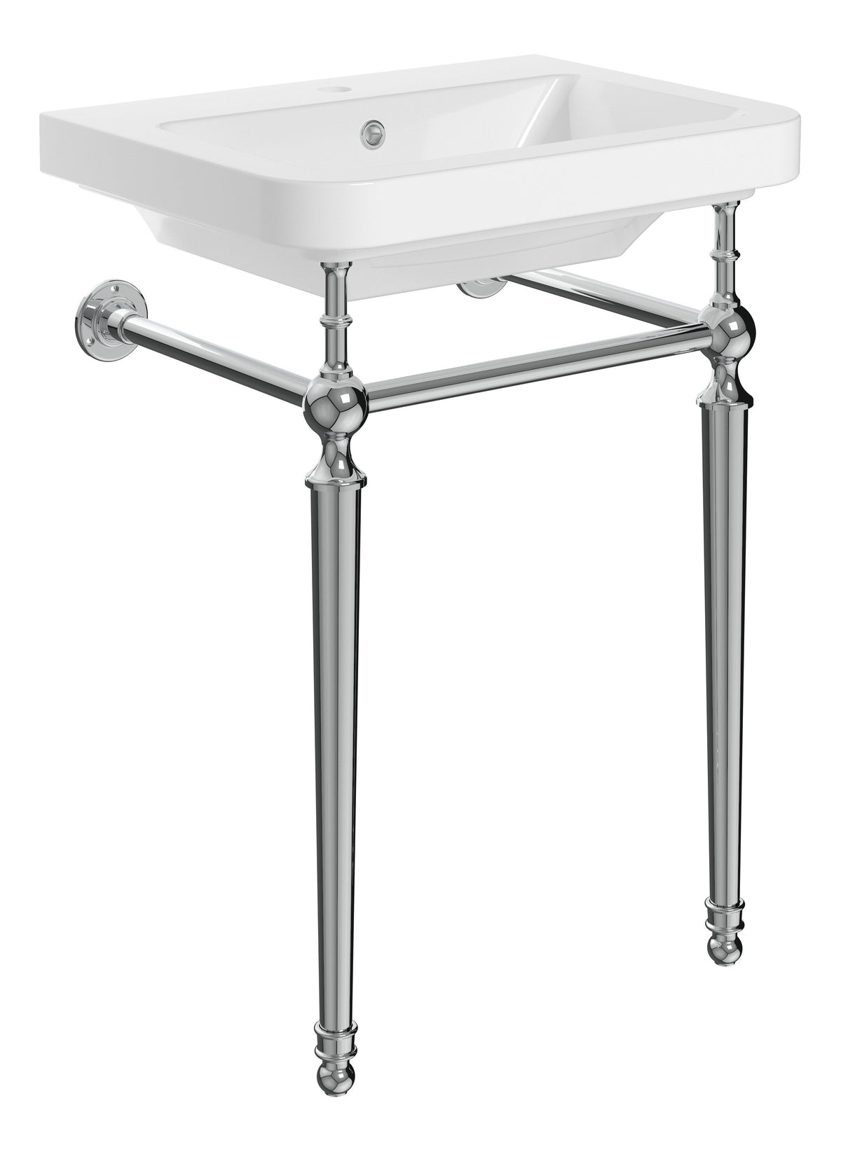 Cecil 610mm 1TH Console Basin - Chrome