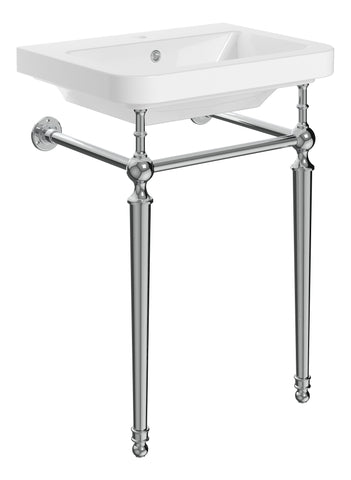 Cecil 610mm 1TH Console Basin - Chrome