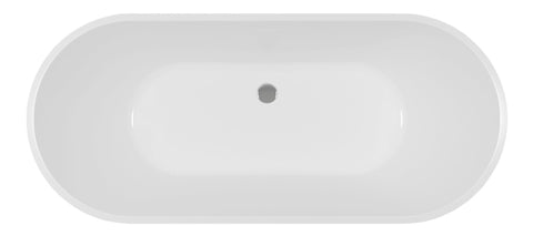 Ribbed Fluted Freestanding 1700x750x570mm 0TH Bath