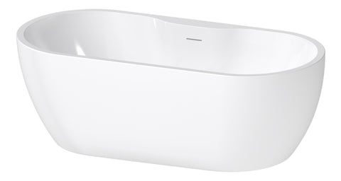 Freestanding 1650x745x580mm 0TH Bath - Gloss White