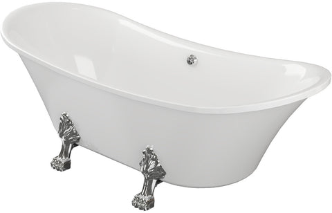 Fal Freestanding 1760x710x775mm 0TH Bath w/Feet