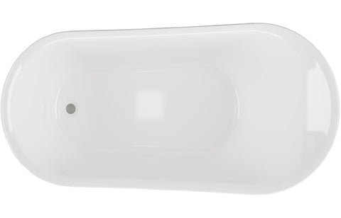 Tiel Freestanding 1620x700x770mm 0TH Bath w/Feet