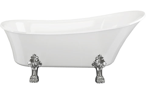 Tiel Freestanding 1620x700x770mm 0TH Bath w/Feet
