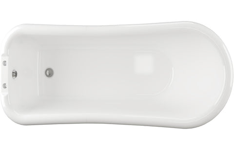 Bays Freestanding 1530x670x760mm 2TH Bath w/Feet