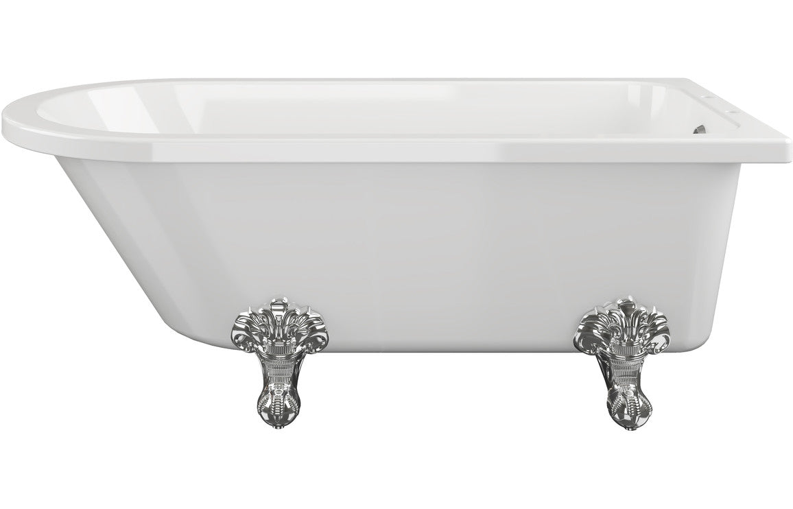 Clyde Freestanding 1700x750x650mm 2TH Corner Bath w/Feet