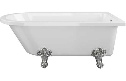 Clyde Freestanding 1500x750x650mm 2TH Corner Bath w/Feet