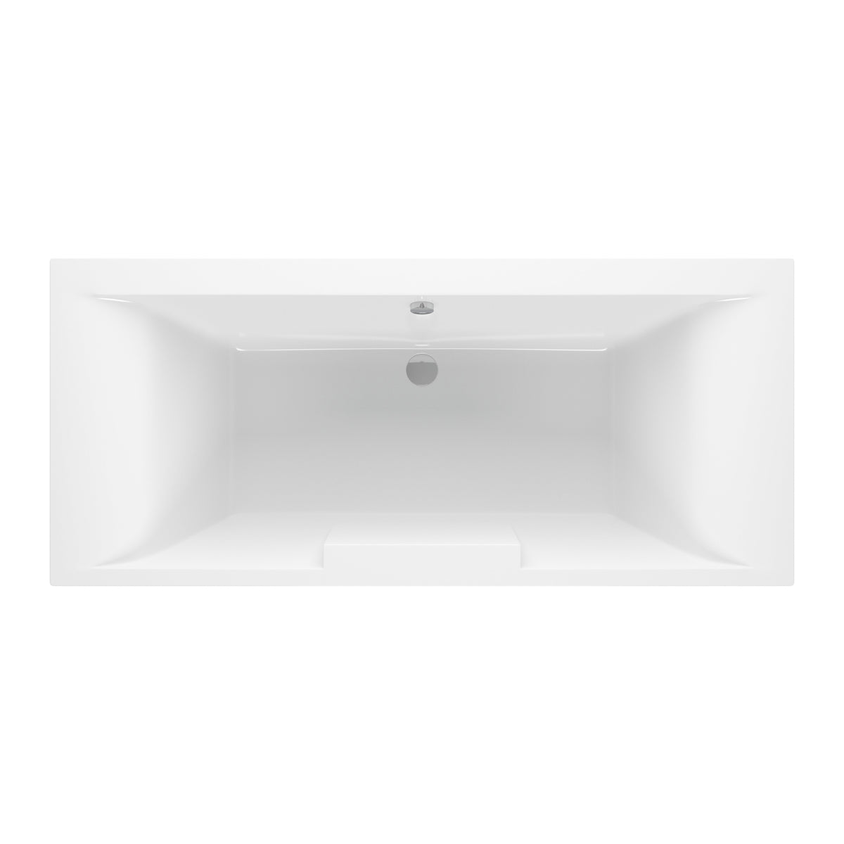 Molalla Deluxe Square Double End 1700x750x550mm 0TH Bath w/Legs