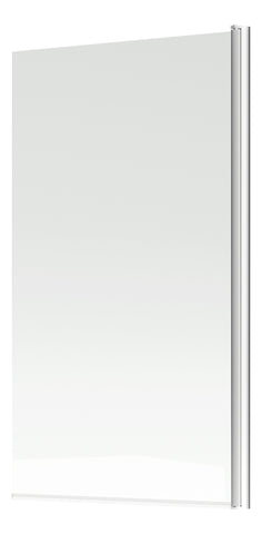 800x1400mm Square Bath Screen (6mm) - Chrome