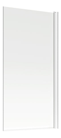 800x1400mm Square Bath Screen (6mm) - Chrome