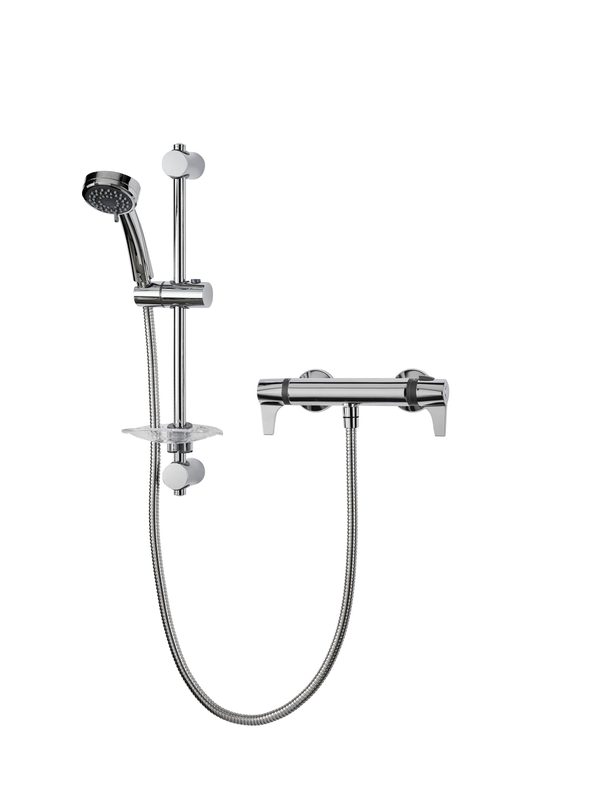 Triton Exe Lever Cool Touch Bar Mixer Shower - Chrome
