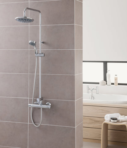 Triton Dene Thermostatic Bar Mixer Shower w/Diverter - Chrome