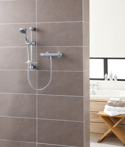 Triton Dene Cool-Touch Thermostatic Bar Mixer Shower - Chrome