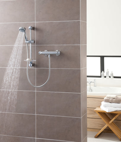 Triton Dene Cool-Touch Thermostatic Bar Mixer Shower - Chrome