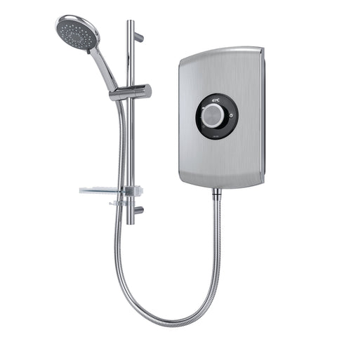 Triton Amore 8.5kW Electric Shower - Brushed Steel
