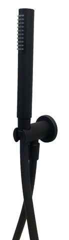 Vema Timea Black Round Handheld Showerhead