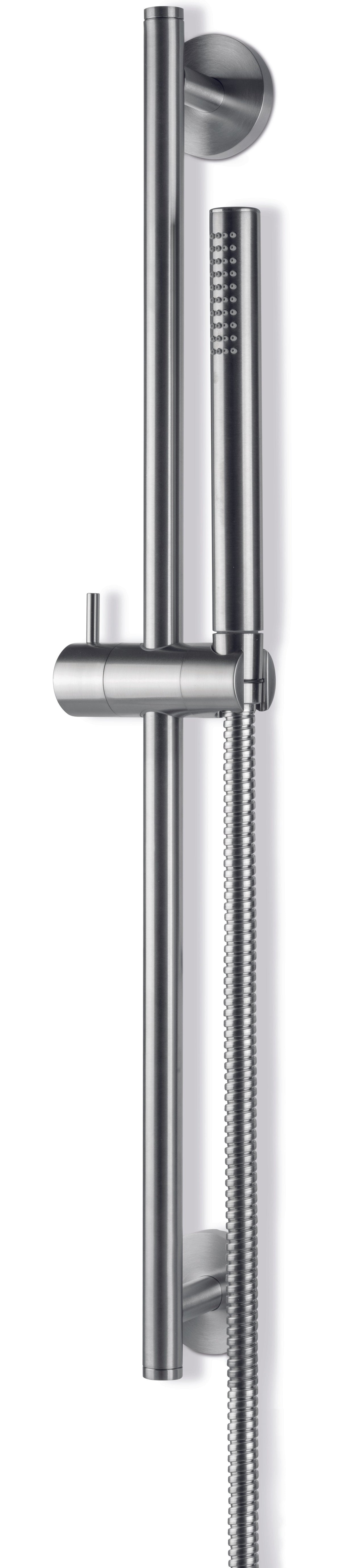 Vema Tiber Riser  Handset & Hose Set - St/Steel