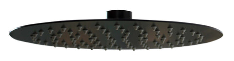 Vema Timea Black 250mm Round Showerhead