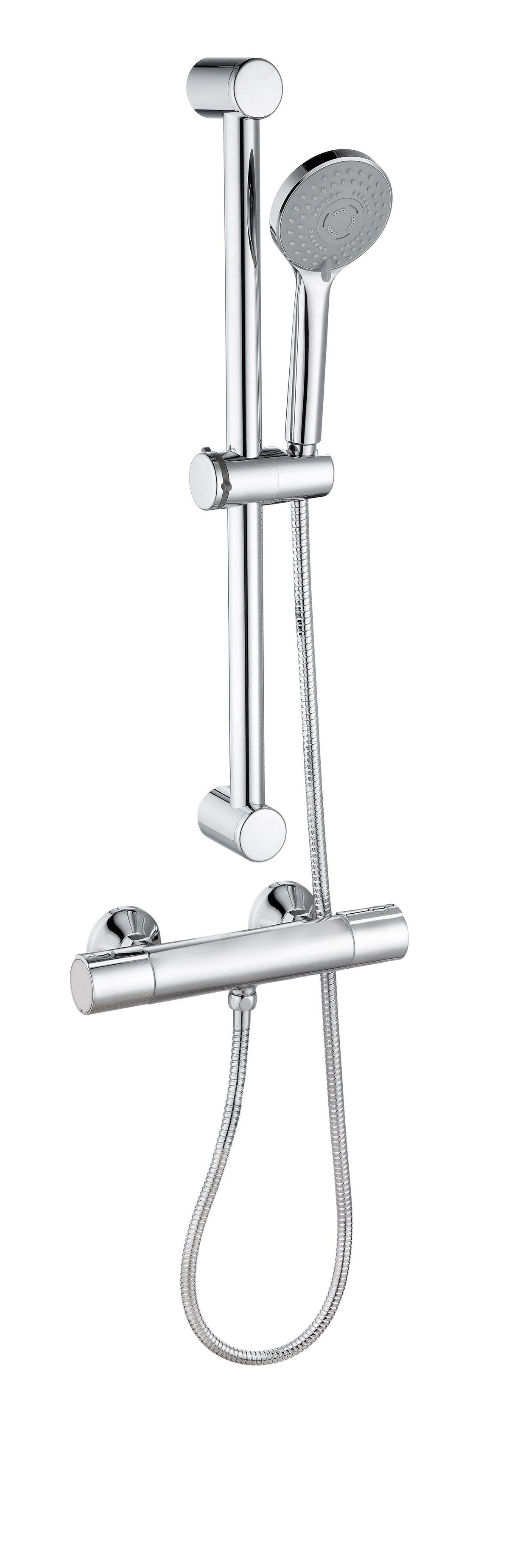 Teithil Cool-Touch Thermostatic Bar Mixer Shower - Chrome