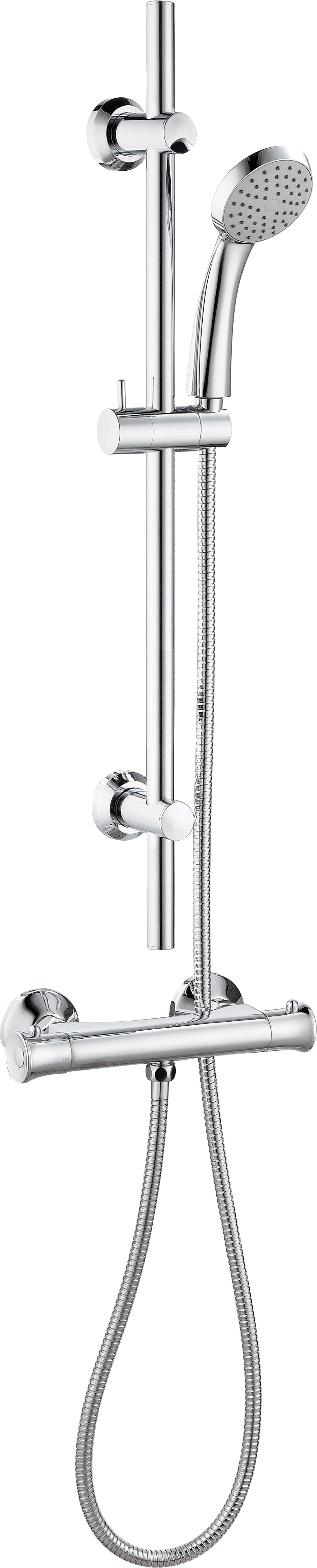 Plym Thermostatic Bar Mixer Shower - Chrome