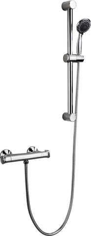 Ella Low Pressure Thermostatic Bar Mixer Shower - Chrome