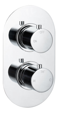 Aube Round Shower Valve & Kit Pack 2 - Chrome