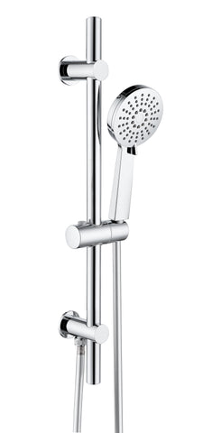 Aube Round Riser Rail Kit w/Elbow & 3 Mode Handset - Chrome