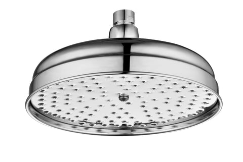 Berrys 200mm Round Traditional Showerhead - Chrome